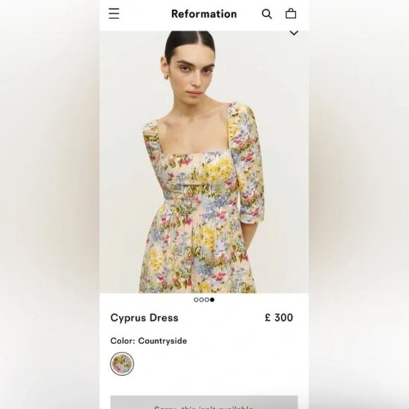 Reformation Cyprus Dress - Countryside - Picture 3 of 5